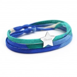 bracelet étoile argent personnalisée