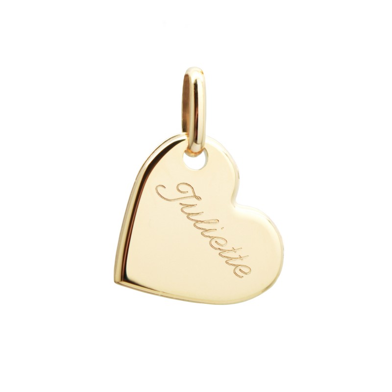 Pendentif Petit Cœur Plaqué Or 18 Carats - Marque Tata Gisèle, Neuf Avec étiquettes