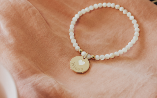 bracelet saint valentin coeur perles