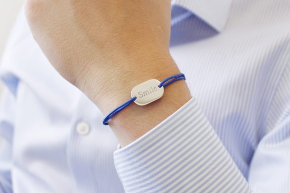 bracelet bleu personnalisable hommes
