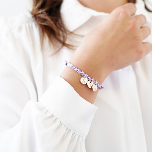 Bracelet Femme Argent 925 Halora - Cœur Initiales, Chaîne Stratifiée, Cadeau Pour Elle