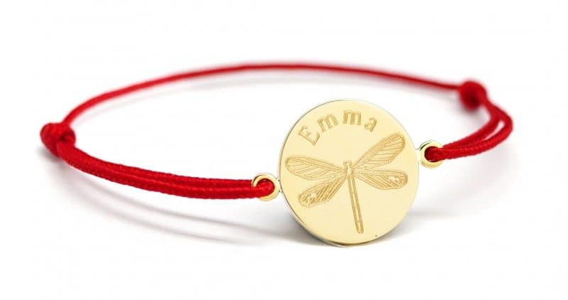 bracelet-medaille-libellule-dessin