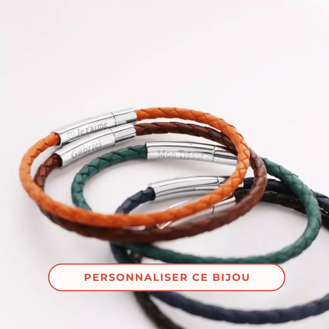 bracelets cuirs personnalisables